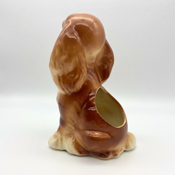 Vintage Royal Copley Dog Planter - Cocker Spaniel Dog Planter - Picture 3 of 5